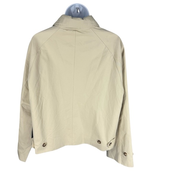 Tuckernuck Drew Short Trench Coat Khaki Cropped Jacket M NWT - Picture 7 of 12